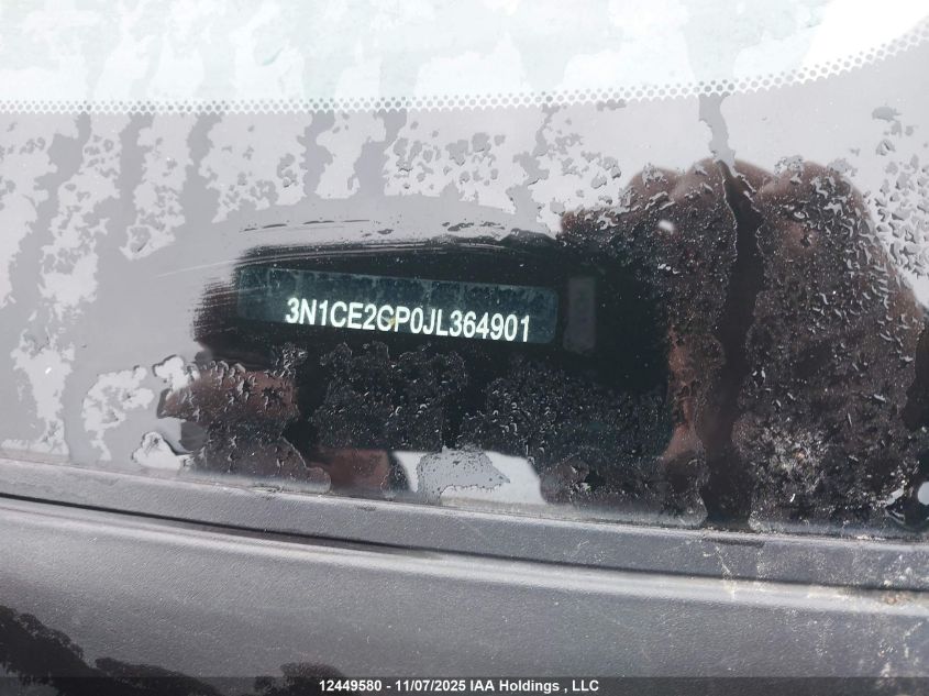 2018 Nissan Versa VIN: 3N1CE2CP0JL364901 Lot: 12449580