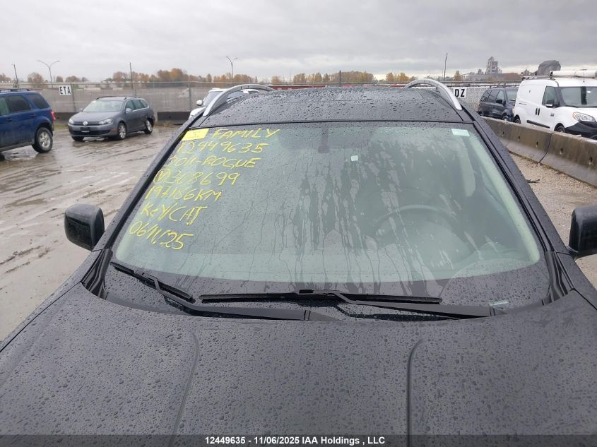 2011 Nissan Rogue S/Sv/Krom VIN: JN8AS5MVXBW308699 Lot: 12449635