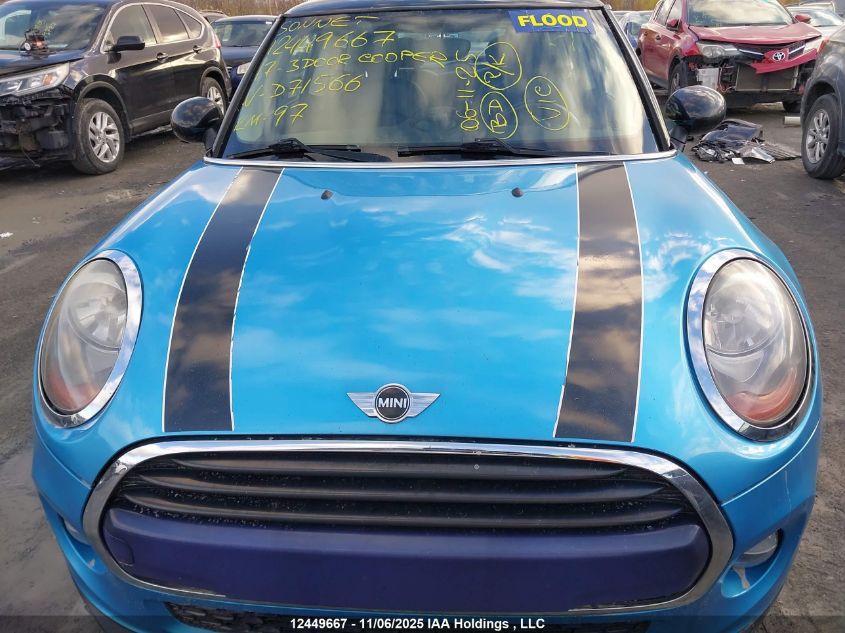 2017 Mini 3 Door Cooper VIN: WMWXP5C3XH2D71566 Lot: 12449667