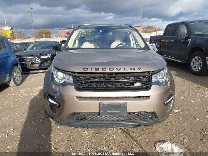 2016 Land Rover Discovery Sport Hse Luxury VIN: SALCT2BG9GH544785 Lot: 12449672