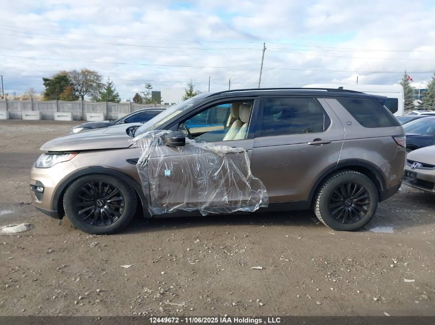 2016 Land Rover Discovery Sport Hse Luxury VIN: SALCT2BG9GH544785 Lot: 12449672