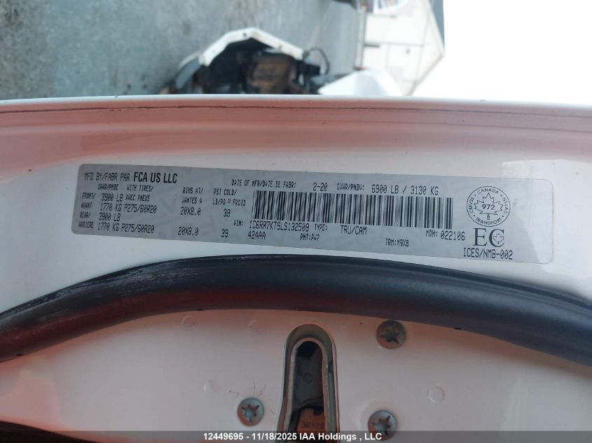 2020 Ram 1500 Classic Tradesman/Express VIN: 1C6RR7KT9LS132509 Lot: 12449695