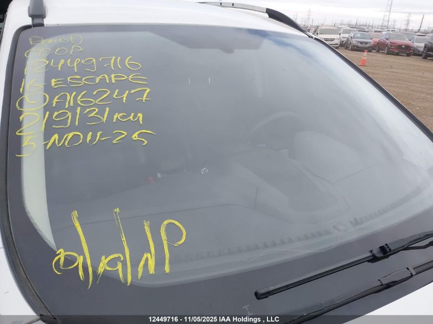 2016 Ford Escape Se VIN: 1FMCU9G91GUA16247 Lot: 12449716