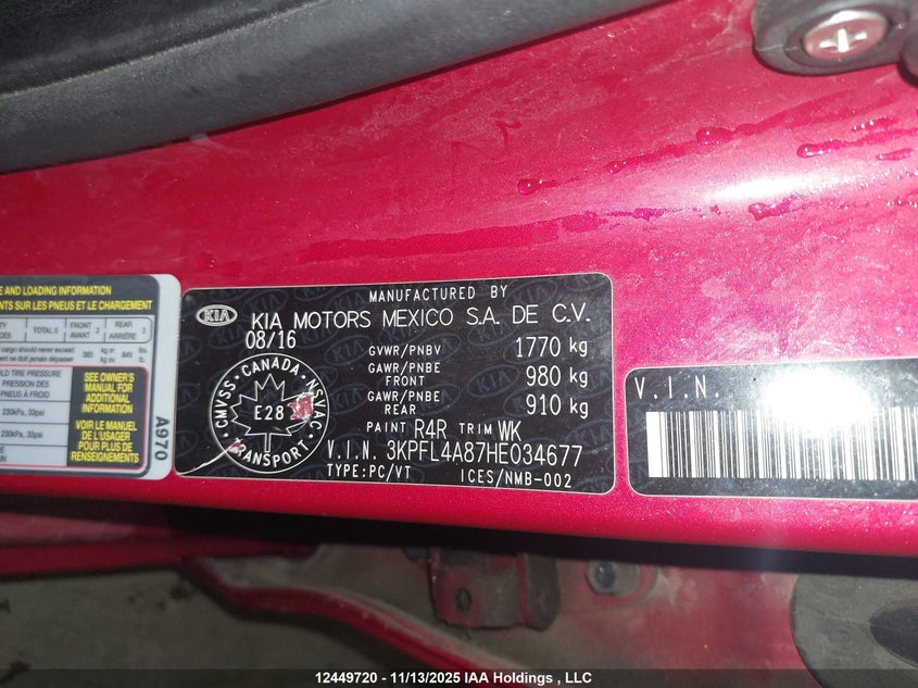 3KPFL4A87HE034677 2017 KIA FORTE photo no. 9
