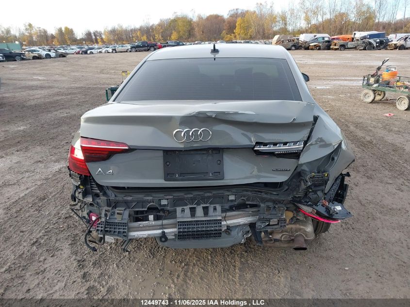 2021 Audi A4 45 Progressiv VIN: WAUEAAF48MN009683 Lot: 12449743