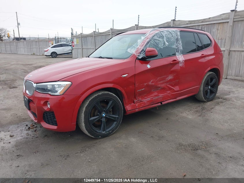 5UXWX7C35H0W39537 2017 BMW X3 photo no. 2