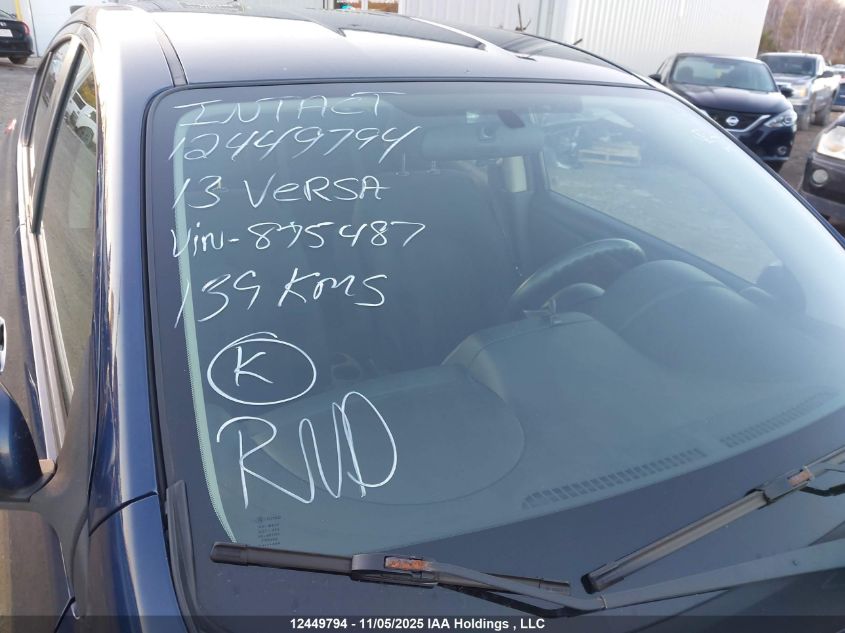 2013 Nissan Versa S/S Plus/Sv/Sl VIN: 3N1CN7AP1DL875487 Lot: 12449794