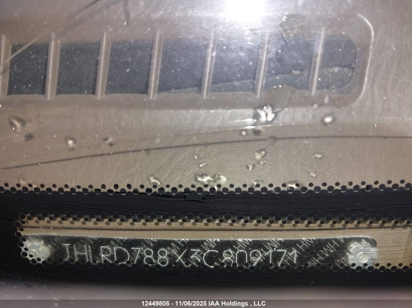 2003 Honda Cr-V Ex VIN: JHLRD788X3C809171 Lot: 12449805