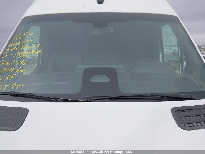 2025 Mercedes-Benz Sprinter 2500 Standard Roof 4-Cyl Diesel Ho VIN: W1Y4NBVY0SP762716 Lot: 12449883