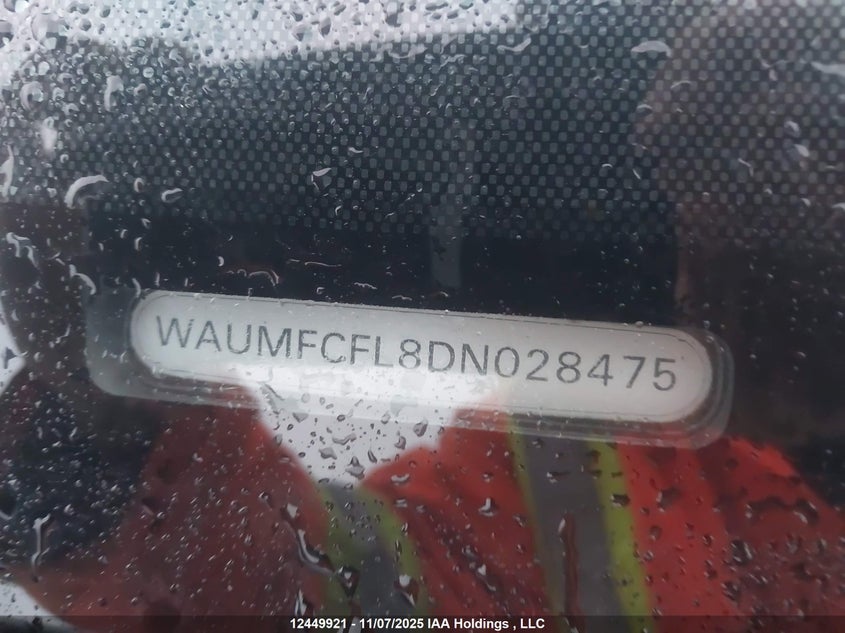 2013 Audi A4 2.0T Premium Plus VIN: WAUMFCFL8DN028475 Lot: 12449921