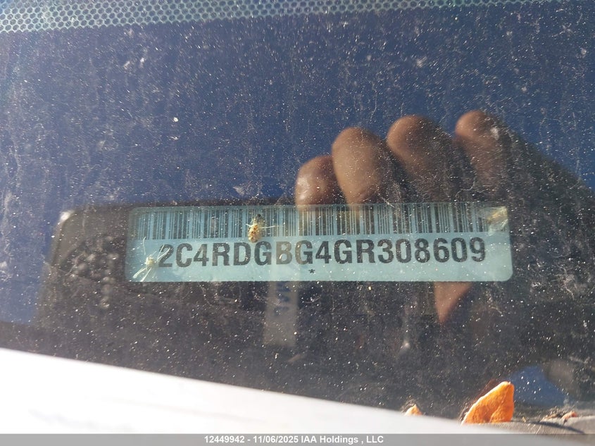 2C4RDGBG4GR308609 2016 DODGE CARAVAN photo no. 9