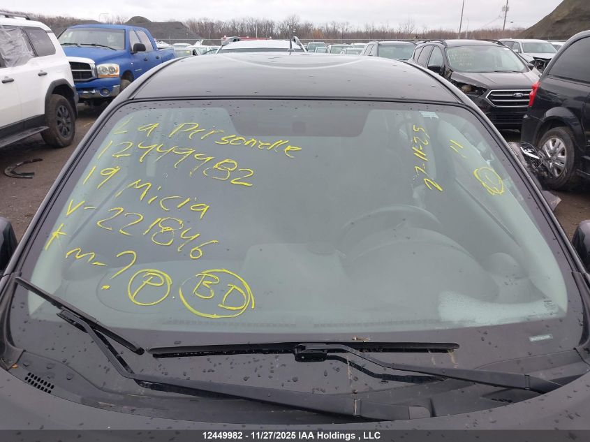 2019 Nissan Micra VIN: 3N1CK3CP5KL221846 Lot: 12449982