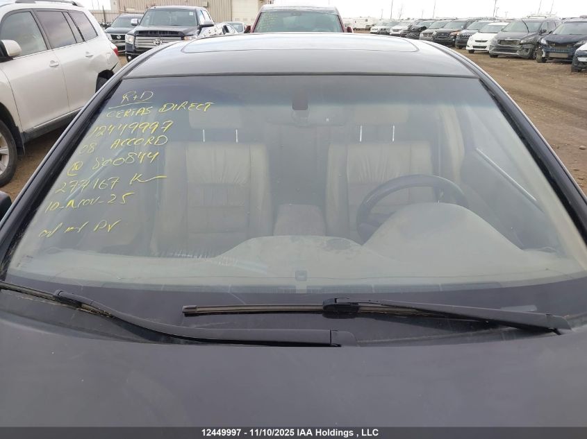 2008 Honda Accord Exl VIN: 1HGCP36898A800844 Lot: 12449997