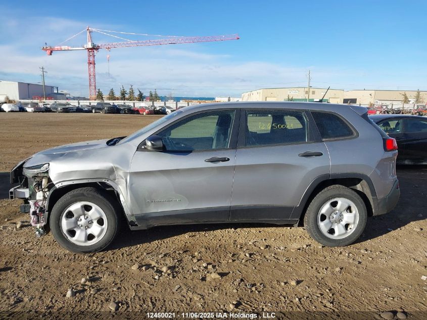 2016 Jeep Cherokee Sport VIN: 1C4PJLAB7GW264028 Lot: 12450021