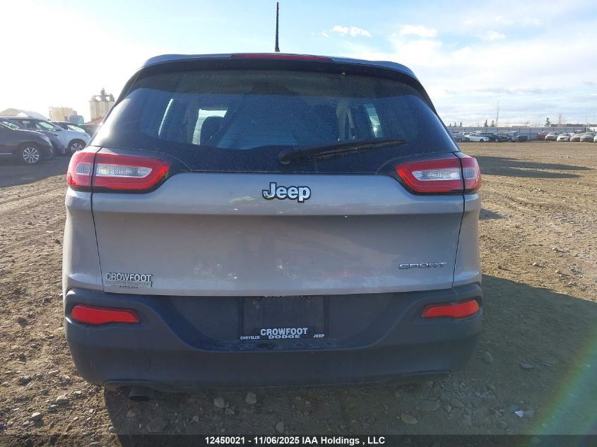 2016 Jeep Cherokee Sport VIN: 1C4PJLAB7GW264028 Lot: 12450021