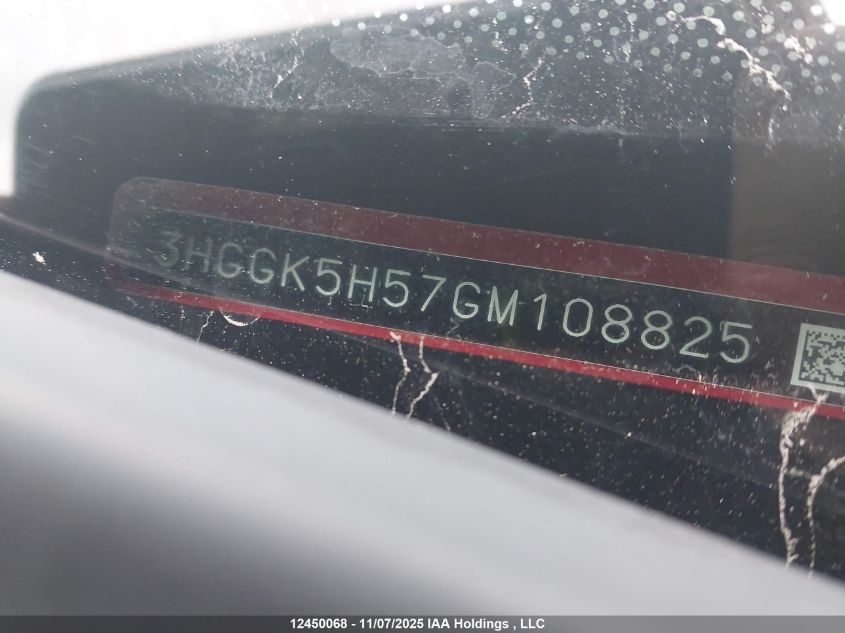 2016 Honda Fit VIN: 3HGGK5H57GM108825 Lot: 12450068