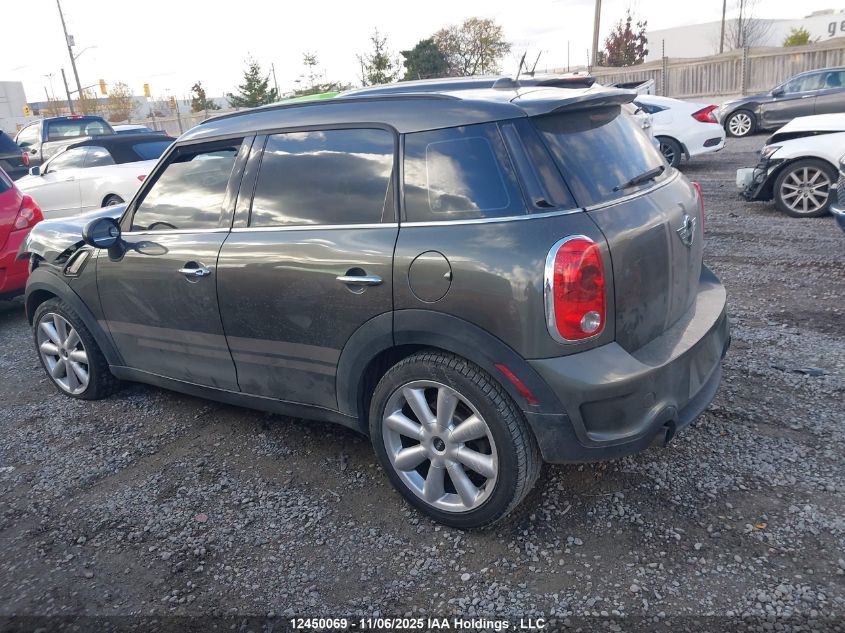 2012 Mini Cooper S Countryman VIN: WMWZC5C50CWM14512 Lot: 12450069
