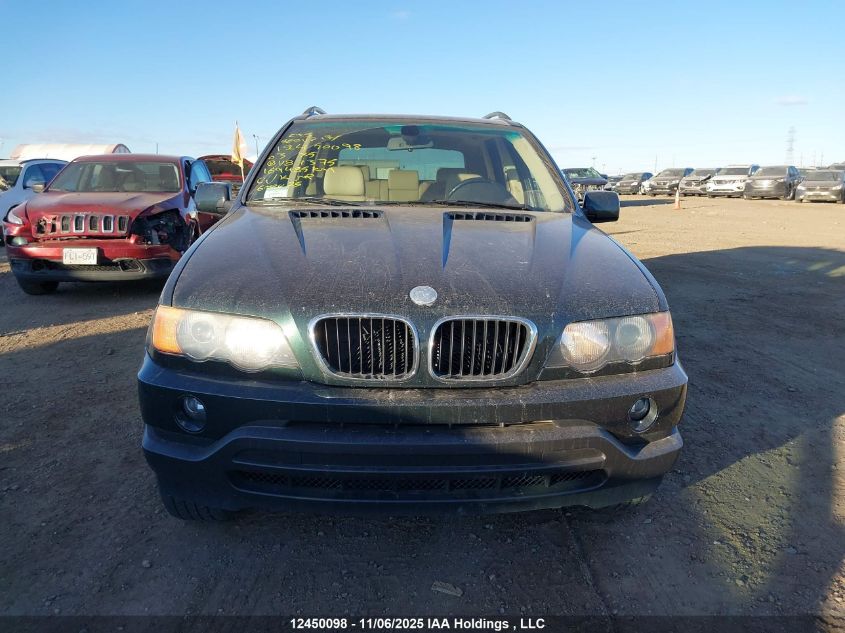 2003 BMW X5 3.0I VIN: 5UXFA53593LV87375 Lot: 12450098