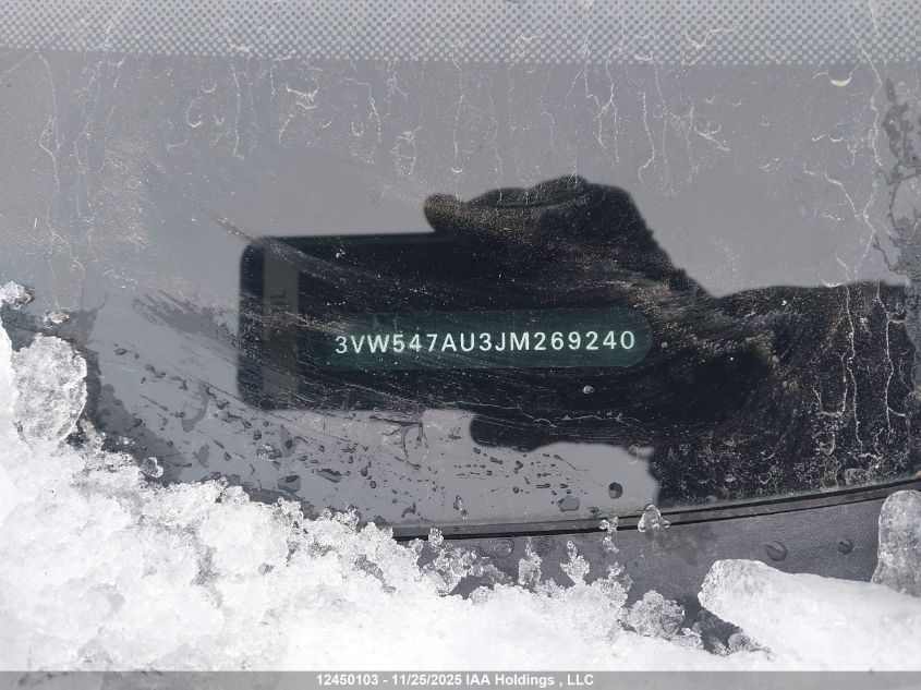 2018 Volkswagen Golf Gti 5-Door/5-Door Autobahn VIN: 3VW547AU3JM269240 Lot: 12450103