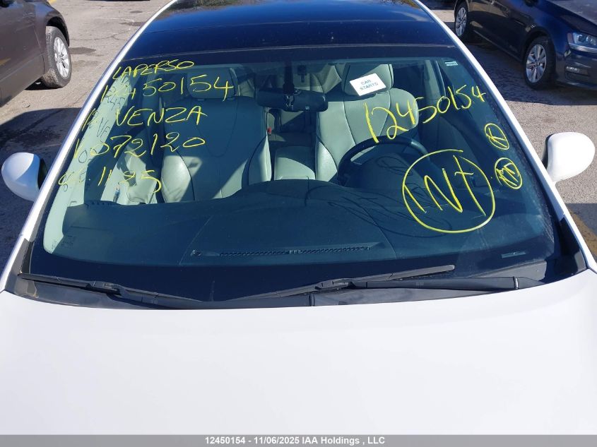 2012 Toyota Venza Le/Xle/Limited VIN: 4T3BK3BB1CU072120 Lot: 12450154