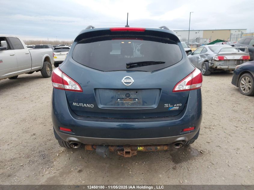 2011 Nissan Murano Sl VIN: JN8AZ1MW4BW183955 Lot: 12450180