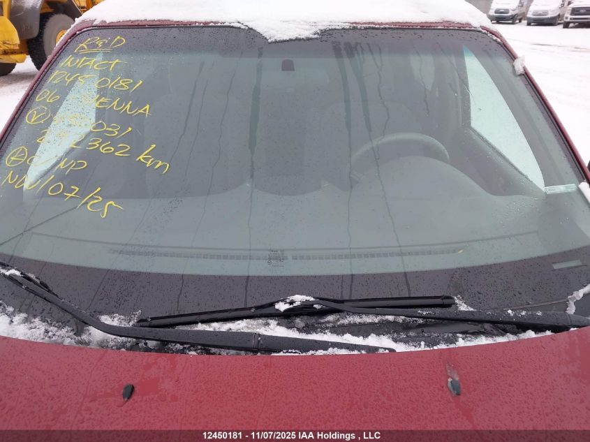 2006 Toyota Sienna Ce/Le VIN: 5TDZA23C76S450031 Lot: 12450181