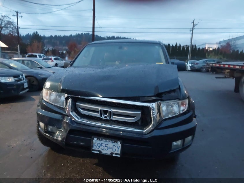 2011 Honda Ridgeline Rtl VIN: 5FPYK1F58BB501591 Lot: 12450187