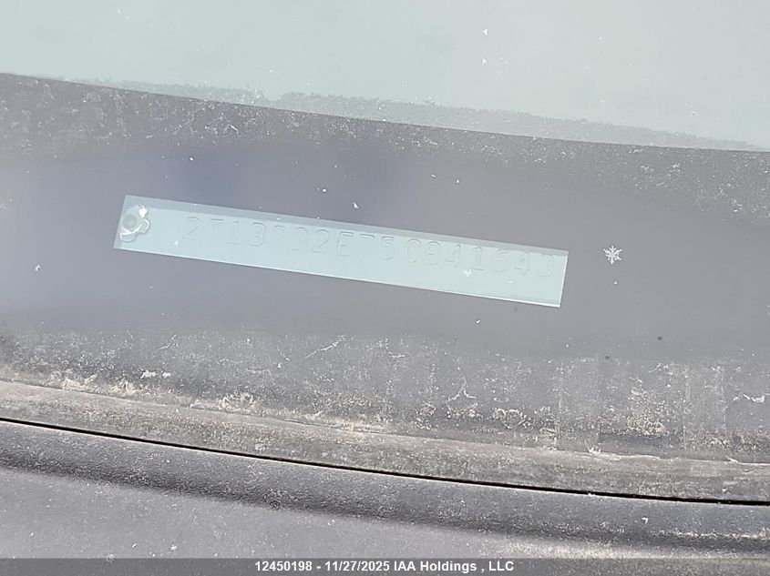 2005 Toyota Corolla Ce/Le/Sport VIN: 2T1BR32E75C841643 Lot: 12450198