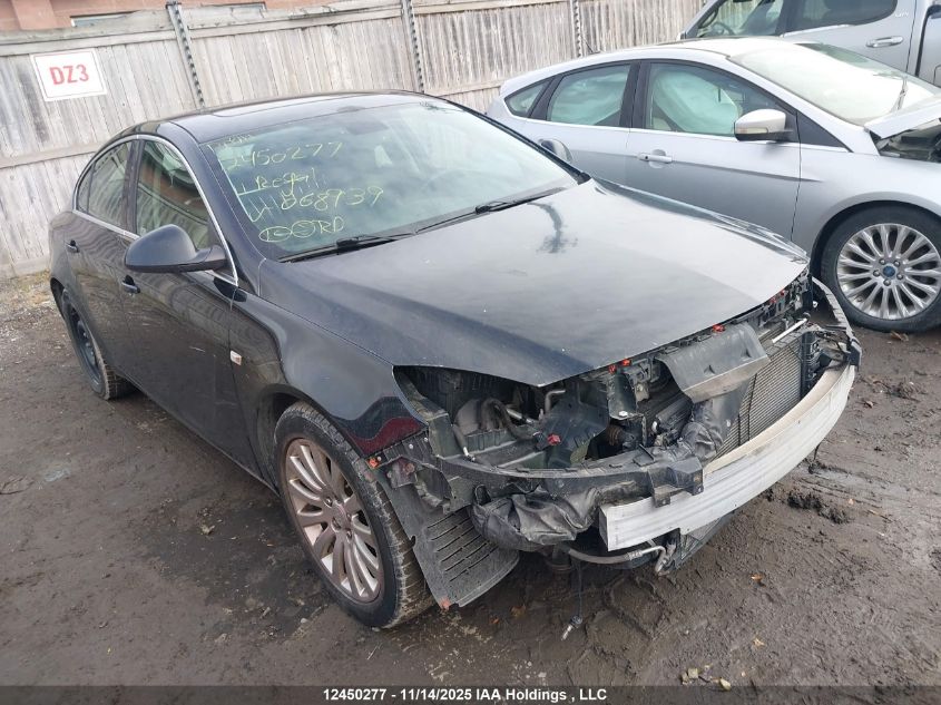 2011 Buick Regal Cxl Turbo Russelsheim VIN: W04GY5GV9B1068939 Lot: 12450277