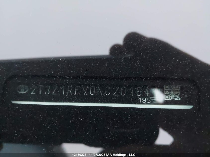 2022 Toyota Rav4 Le VIN: 2T3Z1RFV0NC201641 Lot: 12450278