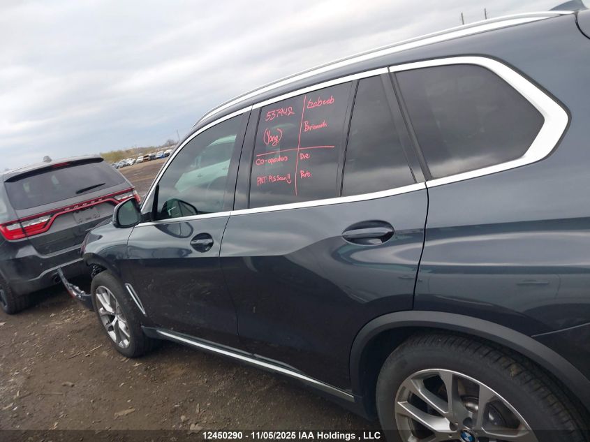 2022 BMW X5 xDrive40I VIN: 5UXCR6C09N9N41549 Lot: 12450290