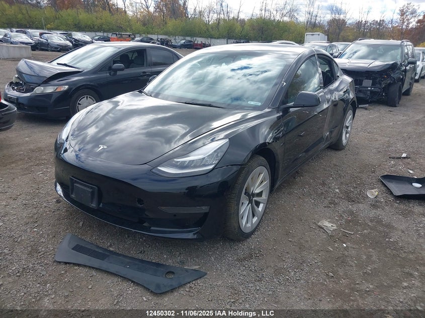 5YJ3E1EB9NF277169 2022 TESLA MODEL 3 photo no. 2