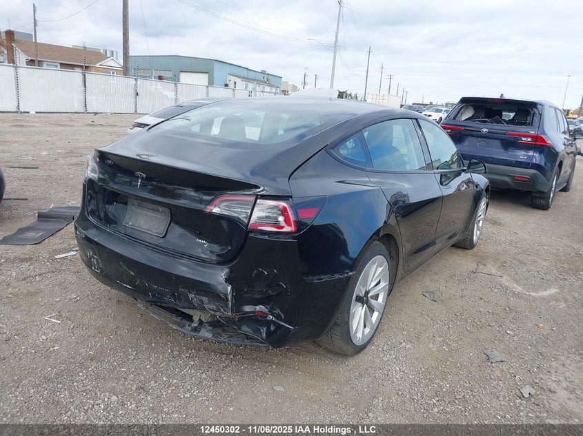 5YJ3E1EB9NF277169 2022 TESLA MODEL 3 photo no. 4