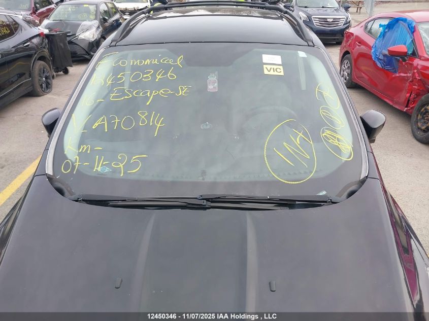 2016 Ford Escape Se VIN: 1FMCU0GX2GUA70814 Lot: 12450346