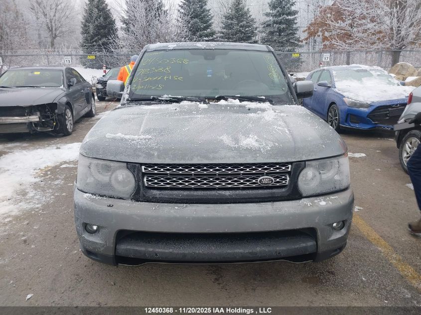 2012 Land Rover Range Rover Sport Hse VIN: SALSK2D49CA718388 Lot: 12450368