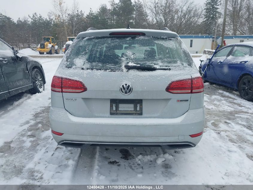 2019 Volkswagen Golf Sportwagen VIN: 3VW117AU9KM515426 Lot: 12450428