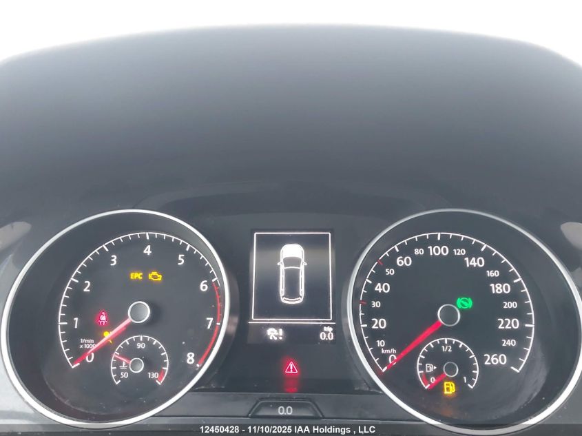 2019 Volkswagen Golf Sportwagen VIN: 3VW117AU9KM515426 Lot: 12450428