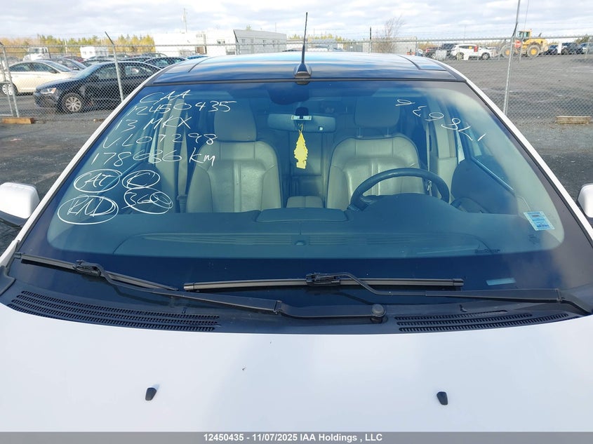 2013 Lincoln Mkx VIN: 2LMDJ8JK3DBL09298 Lot: 12450435