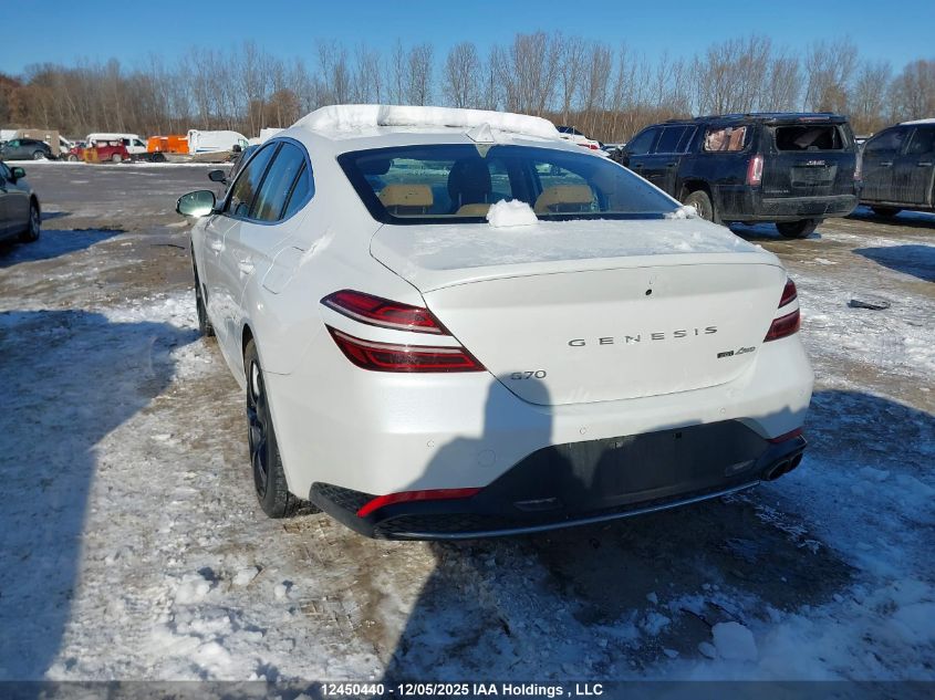 2023 Genesis G70 VIN: KMTG34TA7PU131030 Lot: 12450440