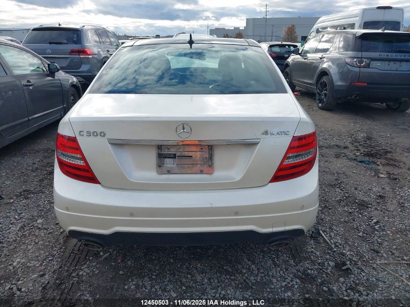 2012 Mercedes-Benz C 300 4Matic VIN: WDDGF8BB9CA631019 Lot: 12450503