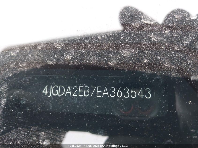 2014 Mercedes-Benz Ml 350 Bluetec VIN: 4JGDA2EB7EA363543 Lot: 12450524