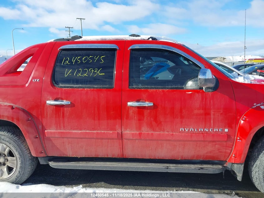 2008 Chevrolet Avalanche K1500 VIN: 3GNFK12378G122936 Lot: 12450545