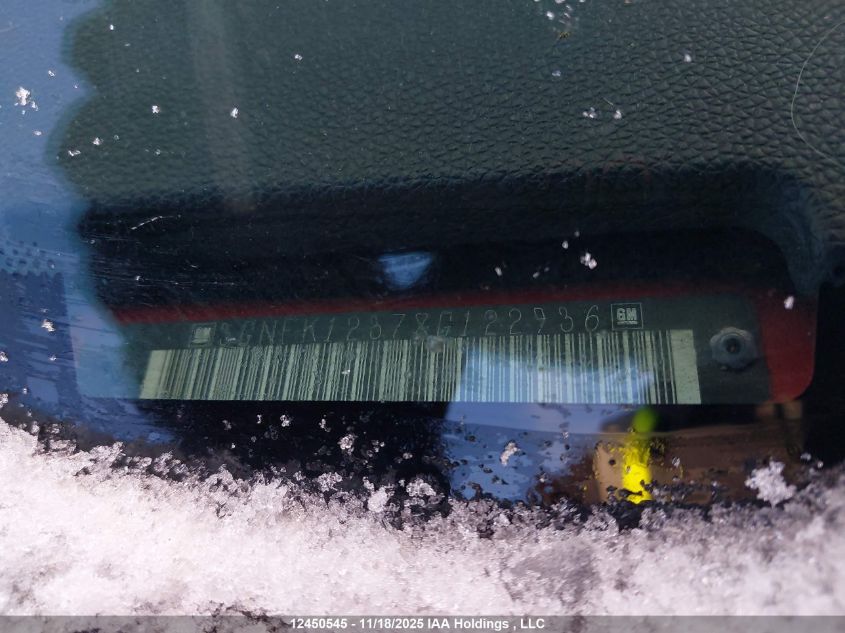 2008 Chevrolet Avalanche K1500 VIN: 3GNFK12378G122936 Lot: 12450545