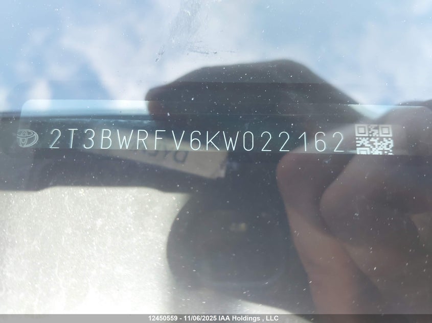 2T3BWRFV6KW022162 2019 TOYOTA RAV 4 photo no. 9