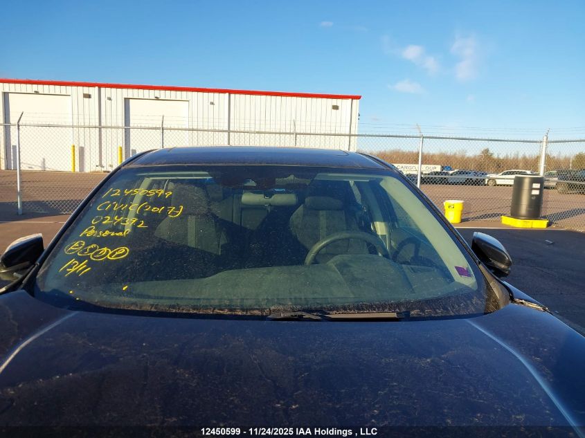 2017 Honda Civic Ex VIN: 2HGFC2F83HH024392 Lot: 12450599