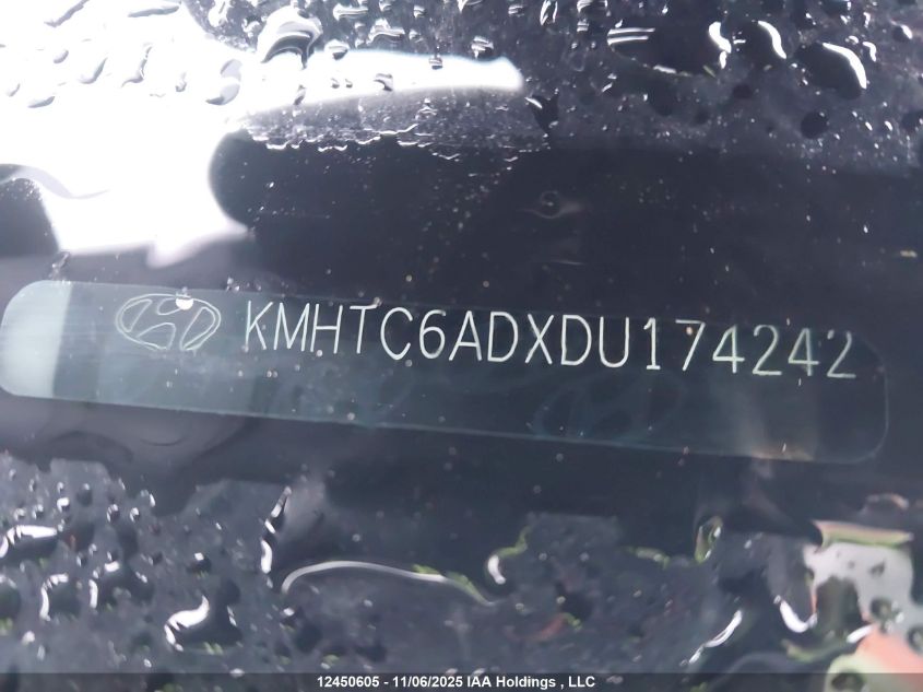 2013 Hyundai Veloster VIN: KMHTC6ADXDU174242 Lot: 12450605