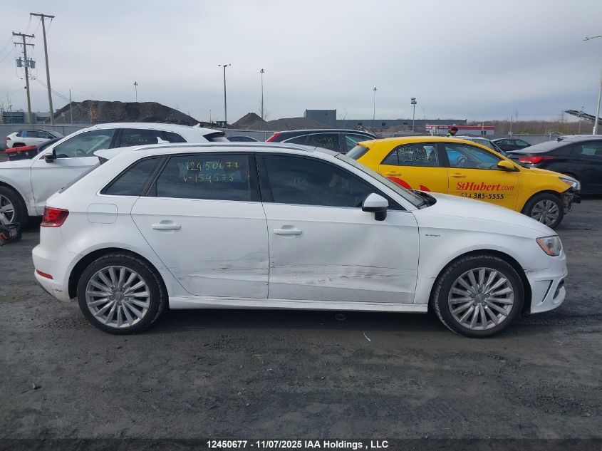 2016 Audi A3 E-Tron 1.4T Premium VIN: WAUTPBFF5GA154575 Lot: 12450677