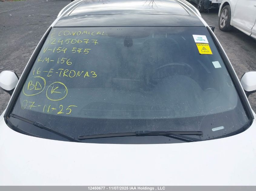 2016 Audi A3 E-Tron 1.4T Premium VIN: WAUTPBFF5GA154575 Lot: 12450677