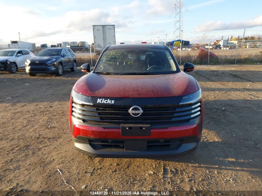 2025 Nissan Kicks Sv VIN: 3N8AP6CA4SL316678 Lot: 12450720