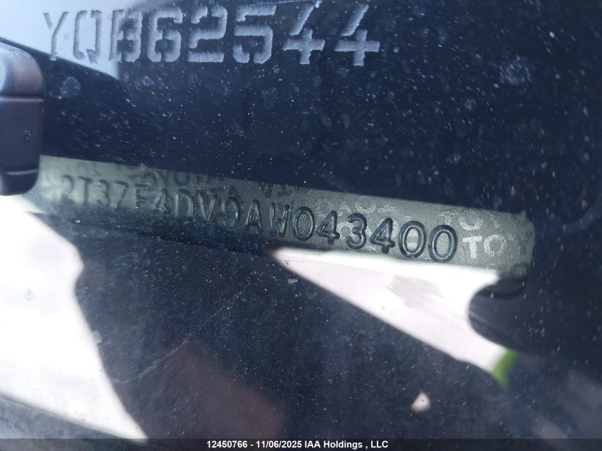 2010 Toyota Rav4 VIN: 2T3ZF4DV9AW043400 Lot: 12450766